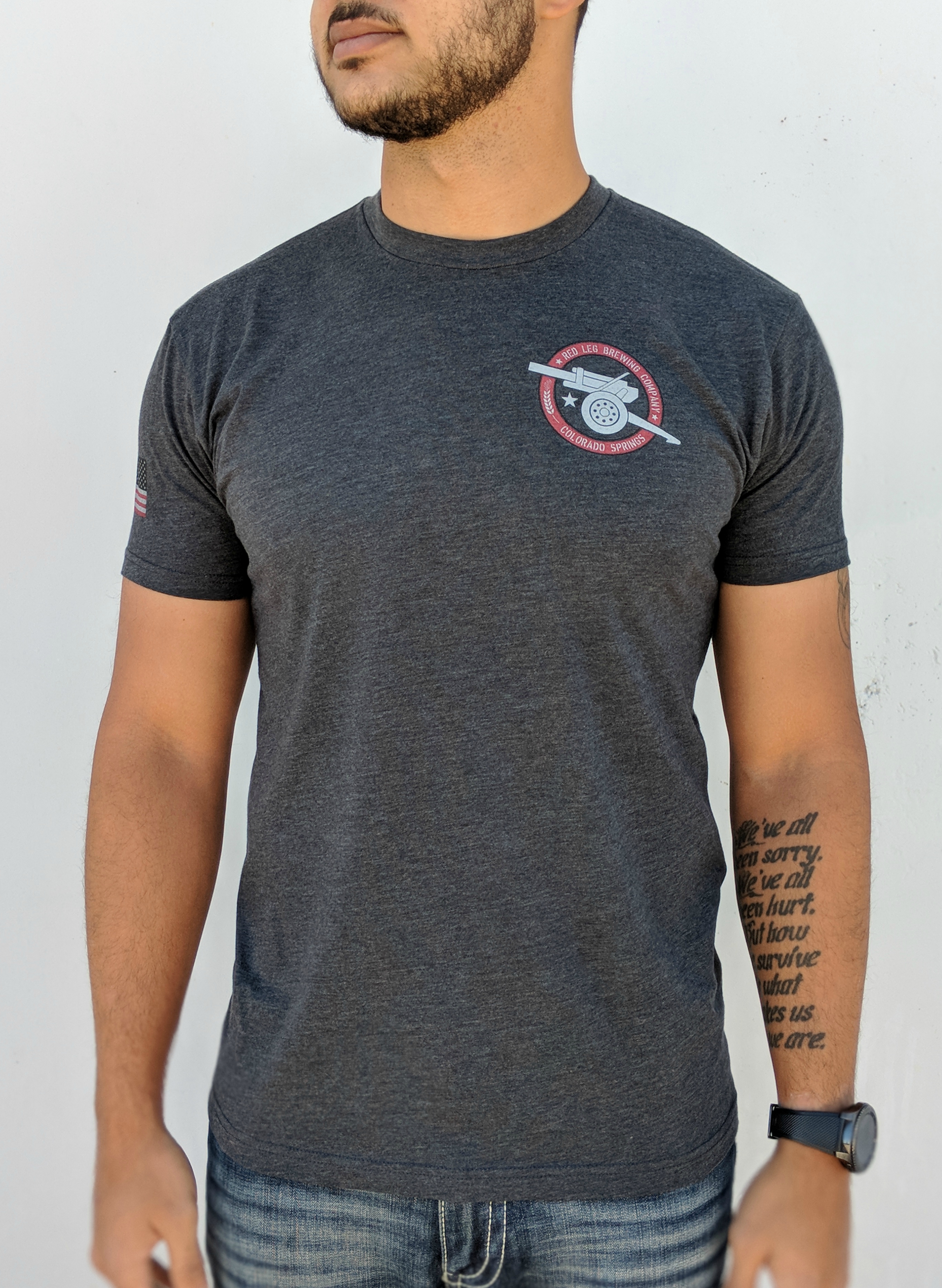 Download T-Shirt (Grey) - Unisex - Red Leg Brewing Company