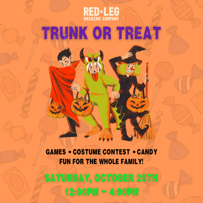 Group of cartoon trick or treaters