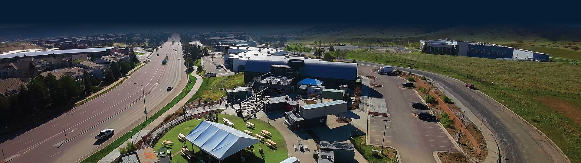 Overhead view of Red Leg facility