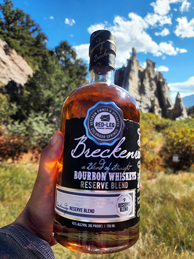 Bottle of Breckenridge whiskey