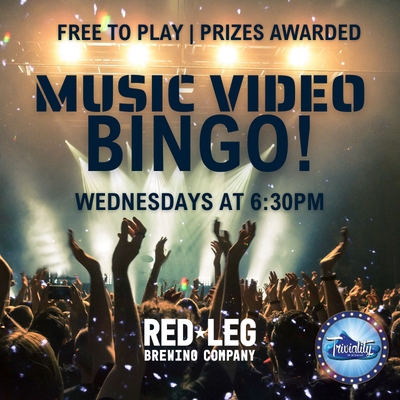 Music Video BINGO time and date with hands in the air at a concert
